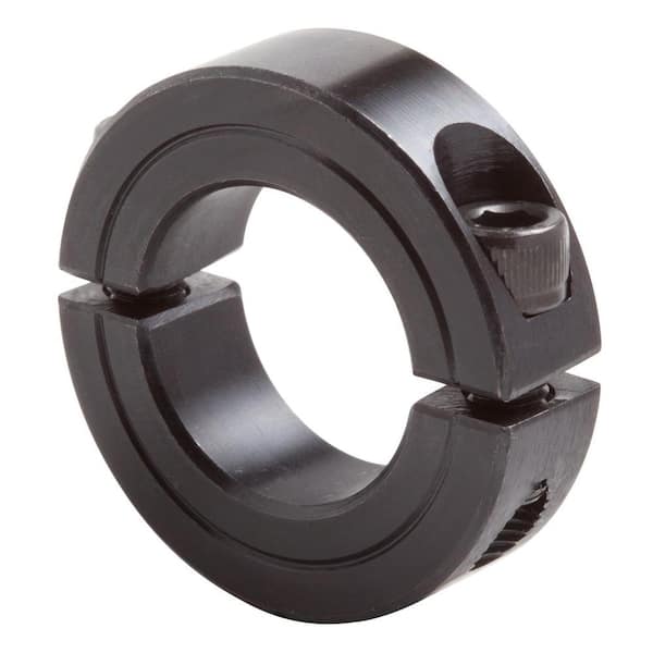 Climax 1-1/8 in. Bore Black Oxide Coated Mild Steel Clamp Collar