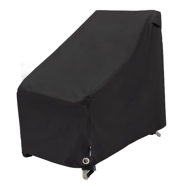 MODERN LEISURE Garrison 27 in. L x 34 in. W x 31 in. H Black Diamond Waterproof Patio Chair Cover