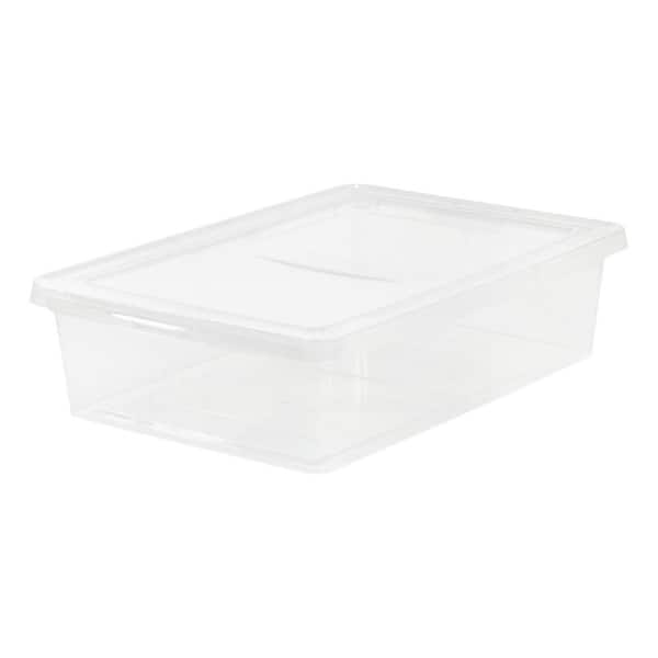 IRIS 28 Qt. Storage Box, Clear