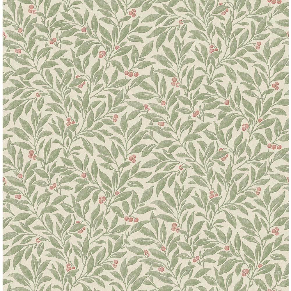 Green Winter Berry Vine Wallpaper Sample price history on PriceWatchPro