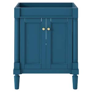 24 in. W x 18 in. D x 33 in. H Bath Vanity Cabinet without Top in Blue