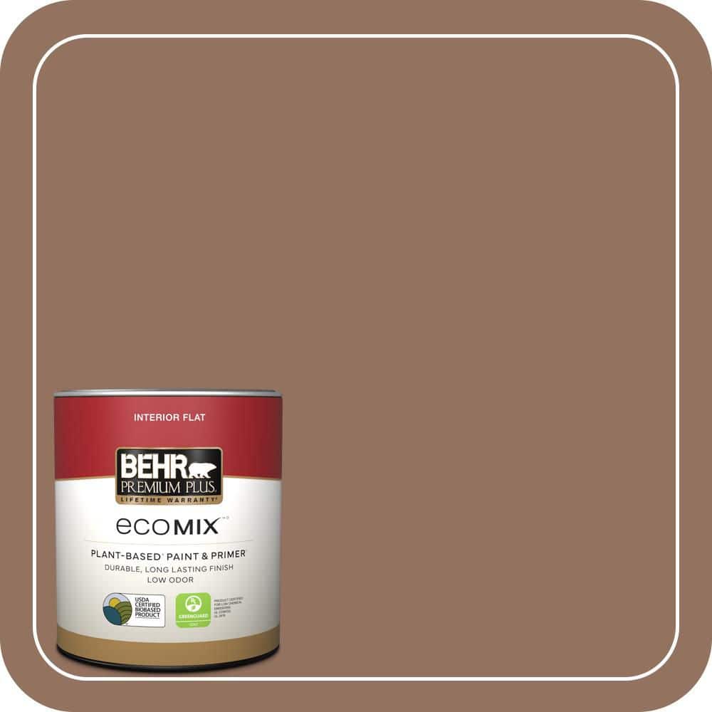 1 qt. #BXC-84 Corral Brown Flat EcoMix Plant-Based Interior Paint & Primer price history on PriceWatchPro