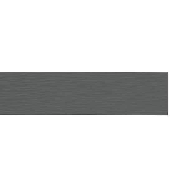 Hardie Trim HZ 1 in. x 11.25 in. x 12 ft. Statement Collection Iron Gray Fiber Cement Rustic Grain Trim Board