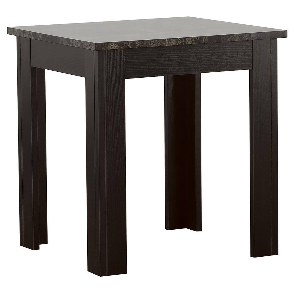 Transitional 3-Piece Black Rectangular Coffee and End Table Set