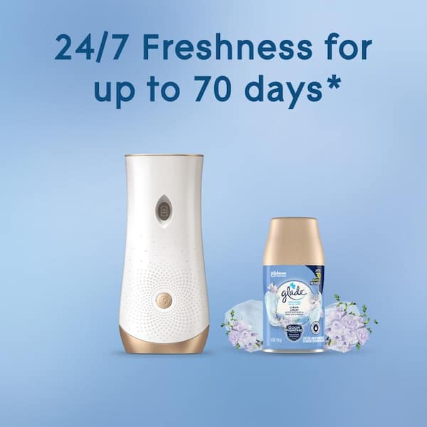 Combo 6.2 oz. Clean Linen Automatic Air Freshener Refill (4-Count) 2-Pack