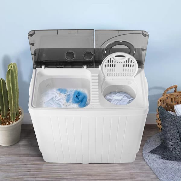 Karl home Twin Tub with Built-in Drain Pump XPB65-2288S 26Lbs Semi