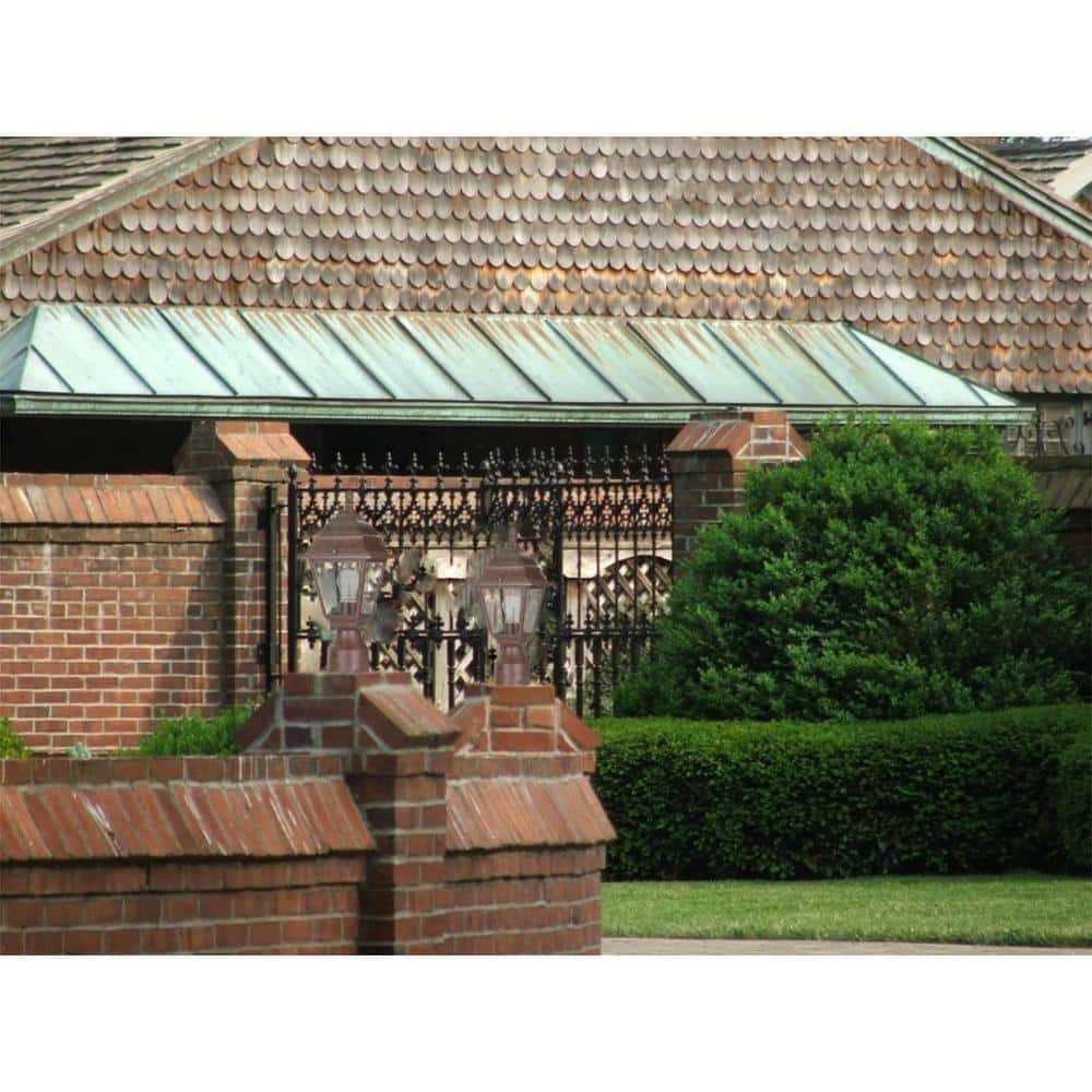 Briton 14" Old Bronze Outdoor Post Lantern with Glass