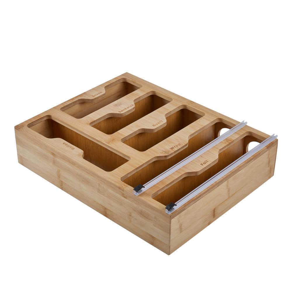 Kitchen Details 3.5 in. H x 13 in. W x 16.7 in. L Bamboo Kitchen Drawer ...