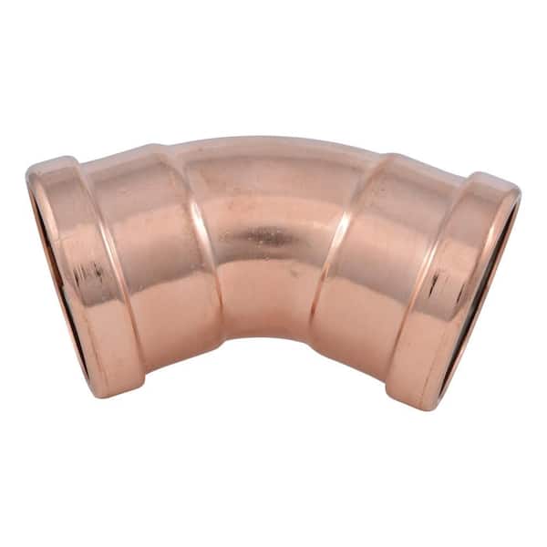 3-in Large Diameter Copper Press 45-degree Elbow