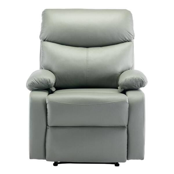 Motion Recliner with Pillow Top Armrest and Tight Seat & Back Cushion, Manual Reclining Mechanism - Black