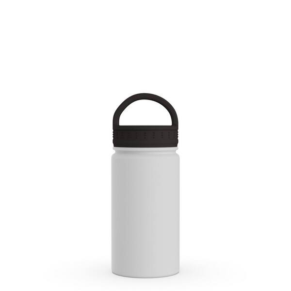 Liberty 12 oz. Flat White Insulated Stainless Steel Water Bottle with  D-Ring Lid DW1210200000 - The Home Depot