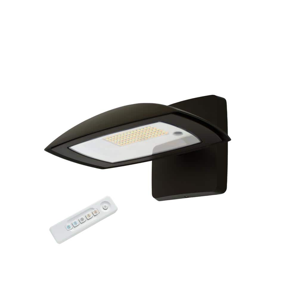 150W Equivalent Integrated 5 Color Adjustable LED Bronze Outdoor Wall Pack/Flood Light, 3000 Lumens price history on PriceWatchPro