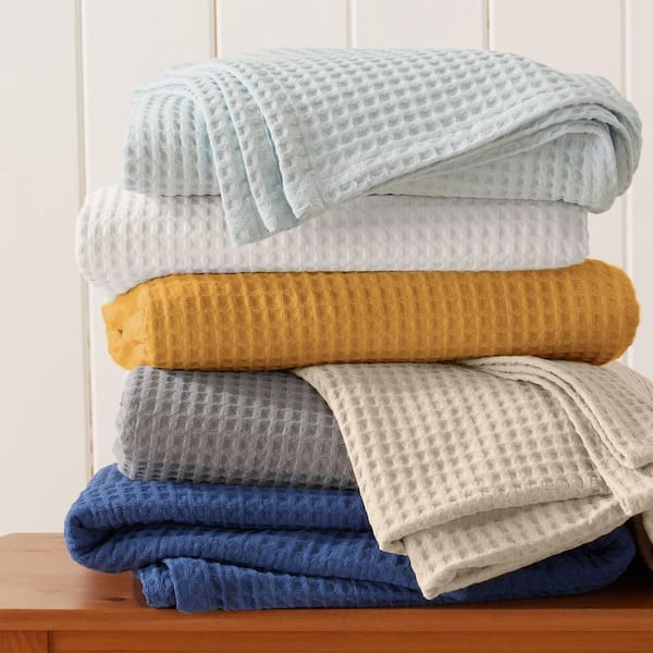 Waffle cotton throw new arrivals