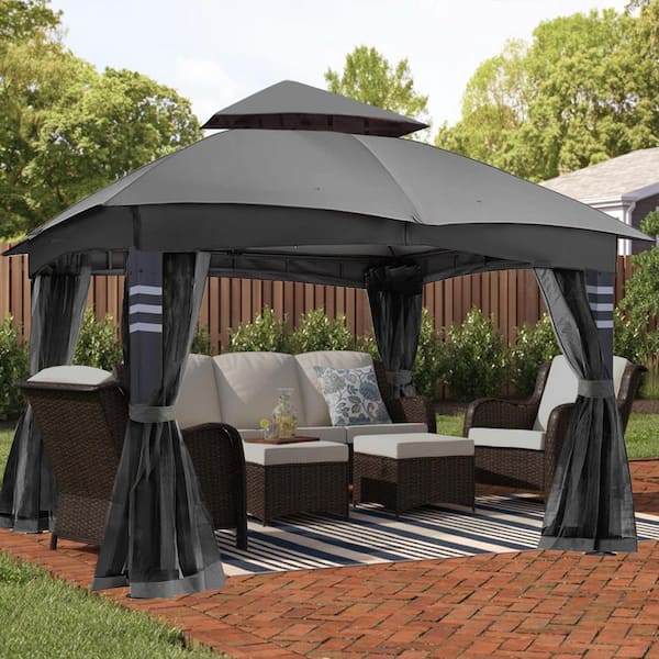 CoastShade 10 ft. x 12 ft. Outdoor Garden Gazebo Mesh Giveaway for Shade and Rain in Yards, Lawn Backyards