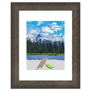 11 in. x 14 in. (Matted to 8 in. x 10 in.) Dappled Light Bronze Narrow Wood Picture Frame Opening Size