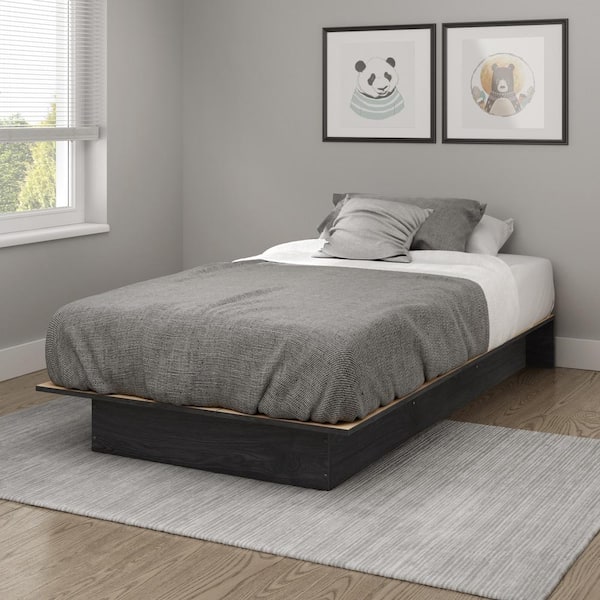 Libra Gray Oak Twin Platform