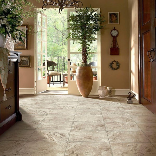 Trafficmaster Groutable 18 In X, Vinyl Groutable Tile