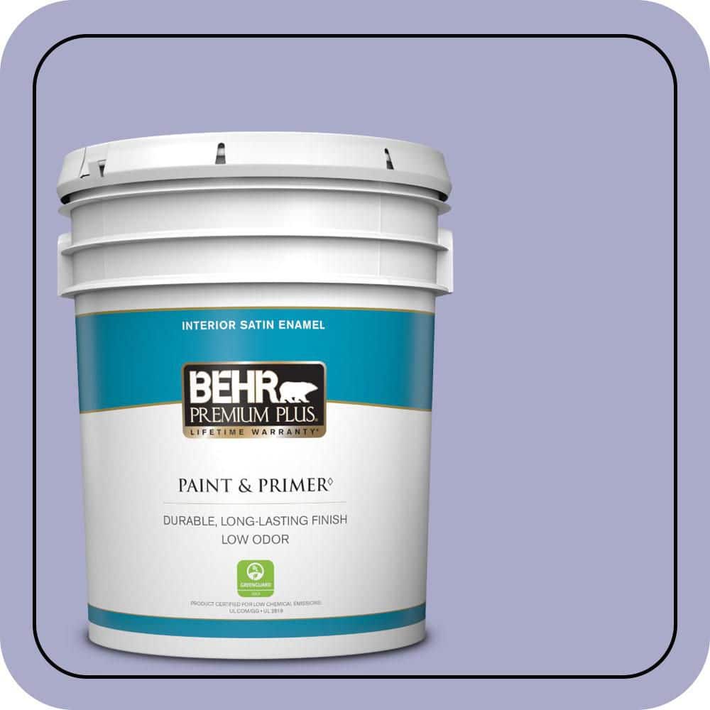 5 gal. #M550-4 Wisteria Blue Satin Enamel Low Odor Interior Paint & Primer price history on PriceWatchPro