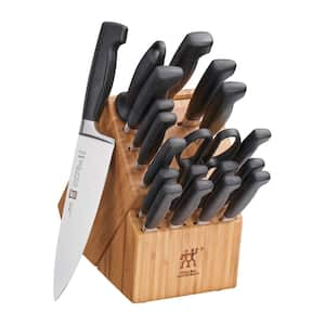 Four Star 20-Piece Stainless Steel Knife Block Set