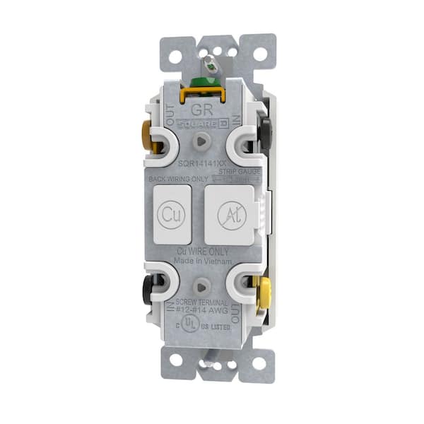Square D X Series 15 Amp 4-Way Rocker Switch Back Wire Light