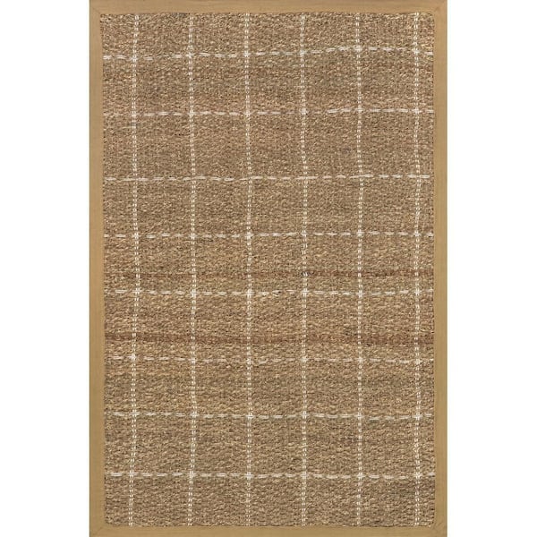 Aubrielle Classic Seagrass Area Beige 5 ft. x 8 ft. Indoor Area Rug