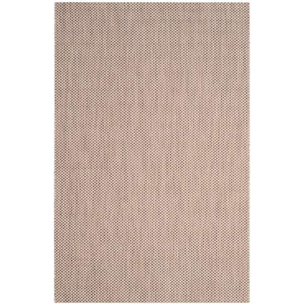 SAFAVIEH Courtyard Beige/Brown 7 ft. x 10 ft. Solid Indoor/Outdoor Patio  Area Rug