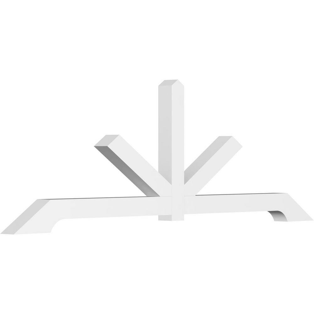 96 in. W x 32 in. H x 4 in. D x 4 in. F, 8/12 Pitch, Vanguard Signature Urethane Gable Bracket, Primed Tan price history on PriceWatchPro