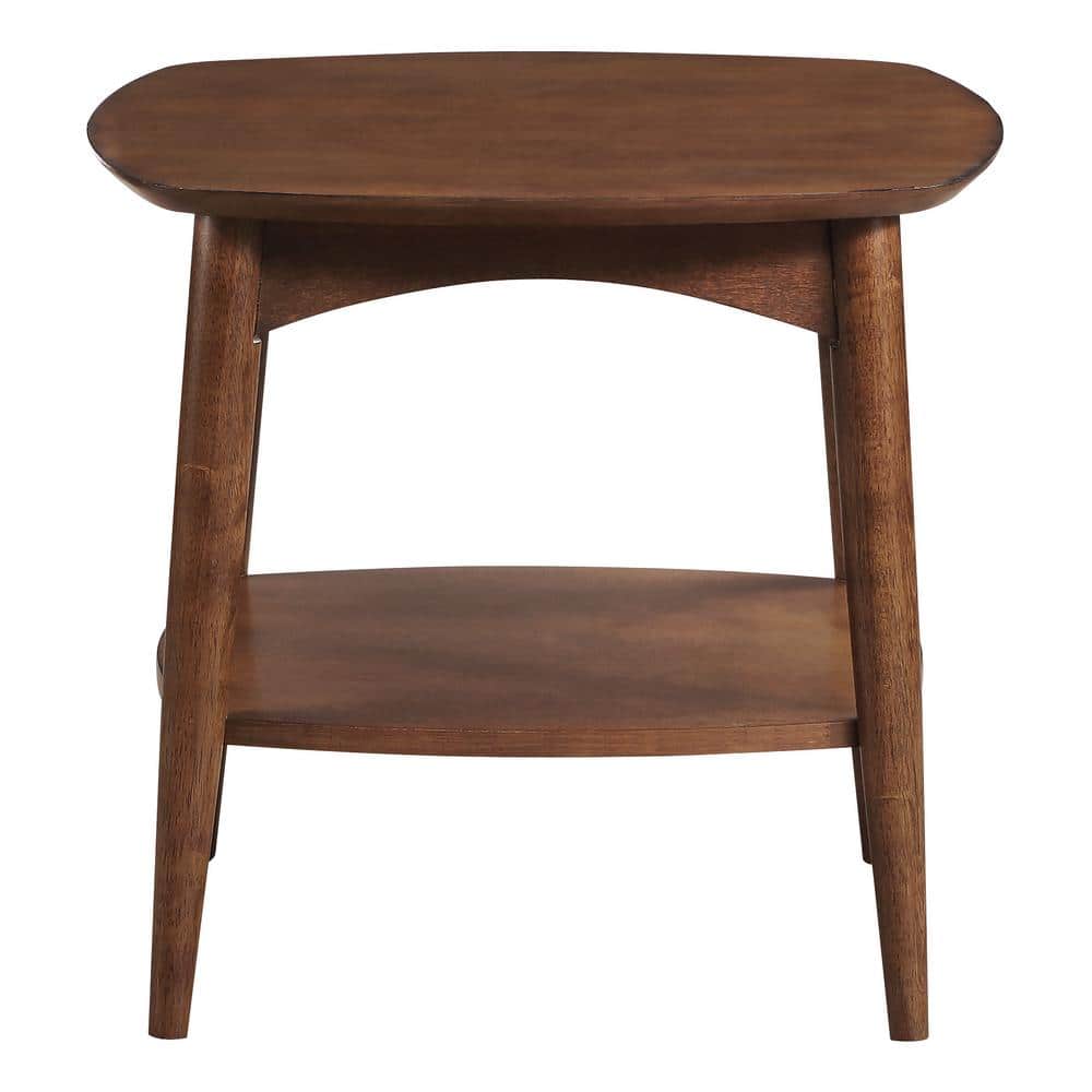 Copenhagen Mid-Century Modern Walnut Wood Accent Table