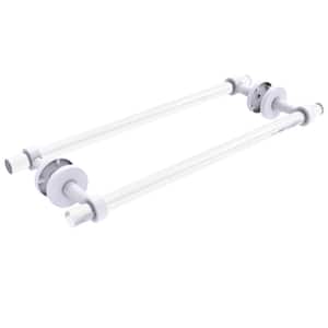 Clearview 18 in. Back to Back Shower Door Towel Bar in Matte White
