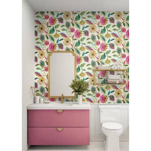 Light of Day Floral Bloom Vinyl Peel and Stick Wallpaper Roll (Covers 30.75 sq. ft.)