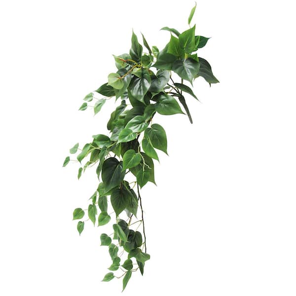 36 in. Artificial Swiss Cheese Philodendron Monstera Leaf Vine Hanging  Plant Greenery Foliage Bush 84056-GR - The Home Depot
