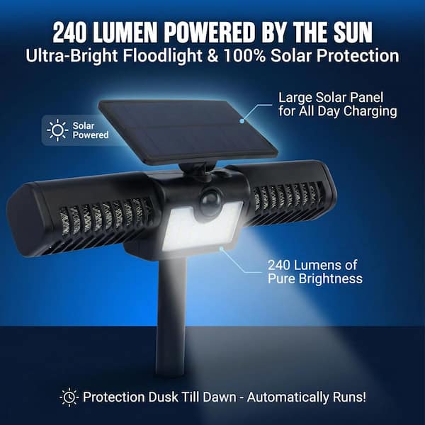 Bell + Howell 1200-Volt Solar Monster Zapper 2-in-1 Electric Flood