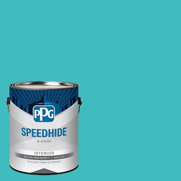 SPEEDHIDE 1 gal. PPG1233-6 Montego Bay Semi-Gloss Interior Paint