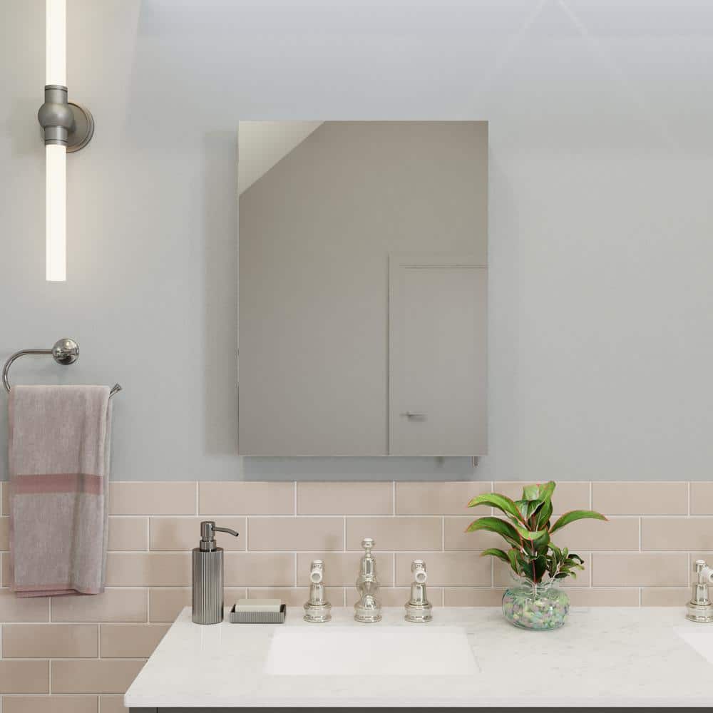 UPC 816705017041 product image for Dawley 20 in. W x 26 in. H Rectangular White Steel Surface Mount Bathroom Medici | upcitemdb.com