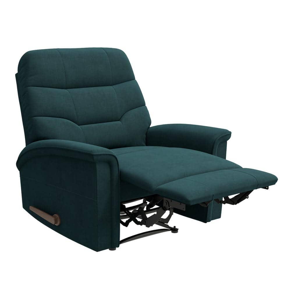 ProLounger Blue Microfiber Fabric Wall Hugger Tufted Recliner RCL22 ...