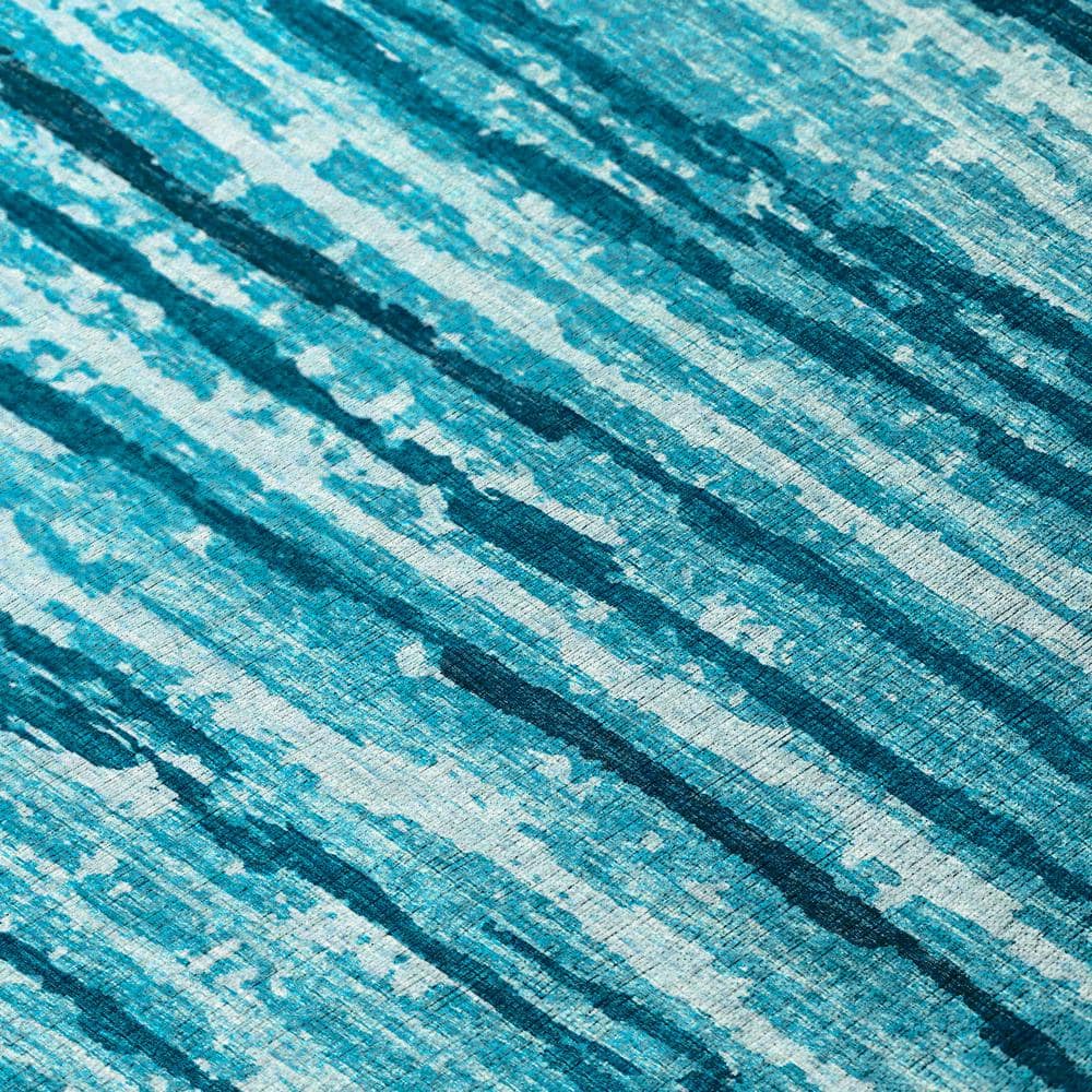 Addison Bravado Ultra-Soft Flat-Woven Blue Chenille Runner Rug