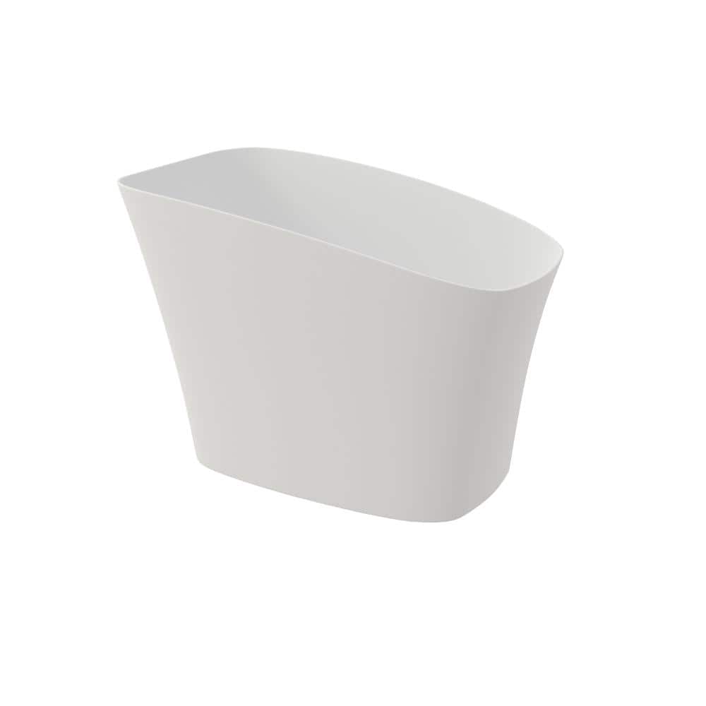 59 Inch Freestanding Stone Resin Tub, Modern Solid Surface Bathtub for Regular Bathroom price history on PriceWatchPro