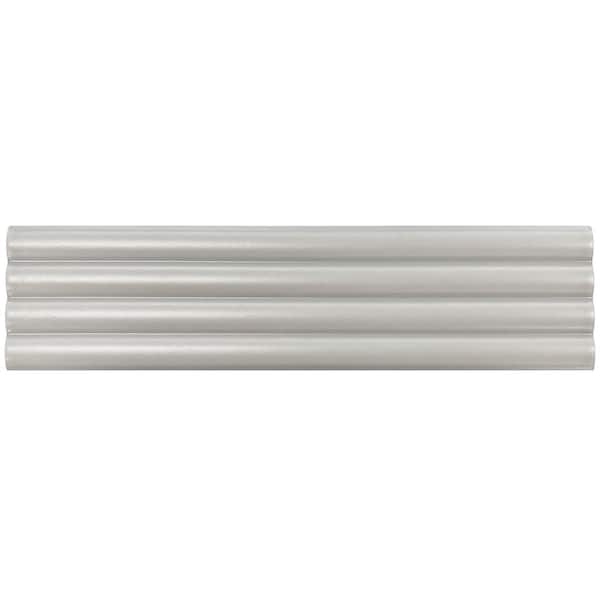Giorbello (Sample) Black 3-in x 12-in Glazed Ceramic Subway Floor and Wall Tile
