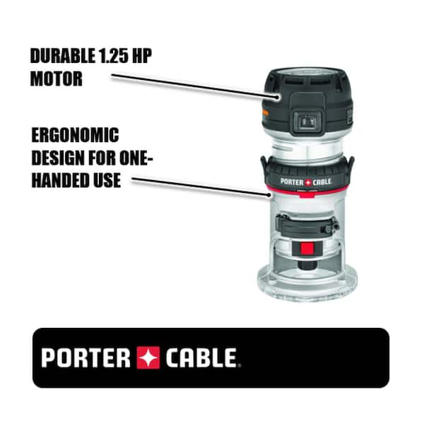 Porter Cable 1.25 HP Max Torque Compact Router 450 The Home Depot