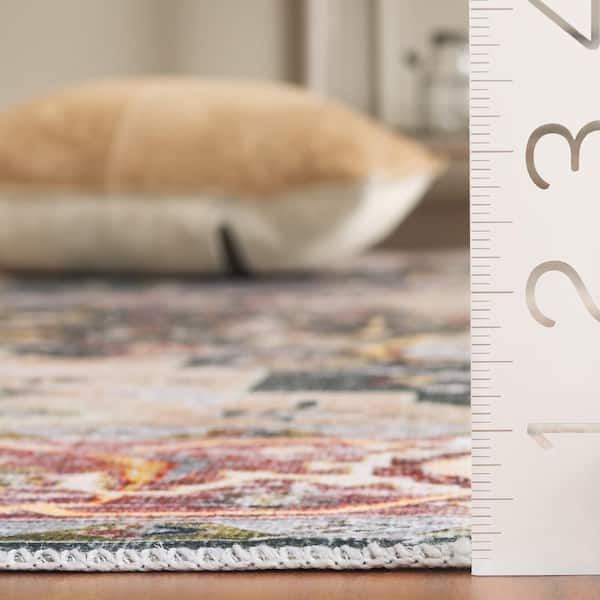 SAFAVIEH Arizona Green/Light Brown 9 ft. x 12 ft. Border Ornate