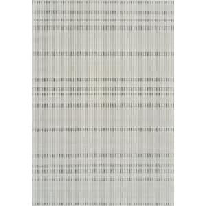 Maise Cream Beige 6 ft. x 9 ft. Modern Abstract Indoor Outdoor Area Rug