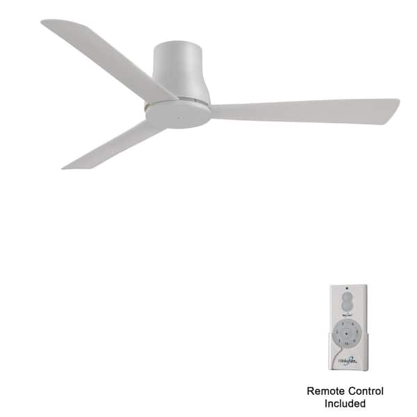 MINKA-AIRE Simple Flush 52 in. Indoor/Outdoor Gray Standard Ceiling Fan with Remote Included