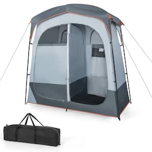 2 Room Shower Tent Oversize Privacy Shelter Portable Dressing Toilet Outdoor