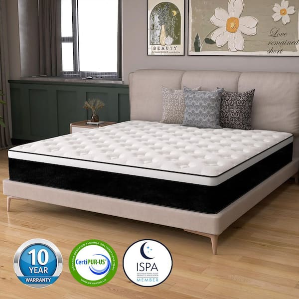 Twin Medium Pocket Spring Hybrid 8 in. Bed-in-a-Box Mattress