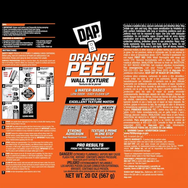 DAP Spray Texture 20 oz. Orange Peel Water Based Wall