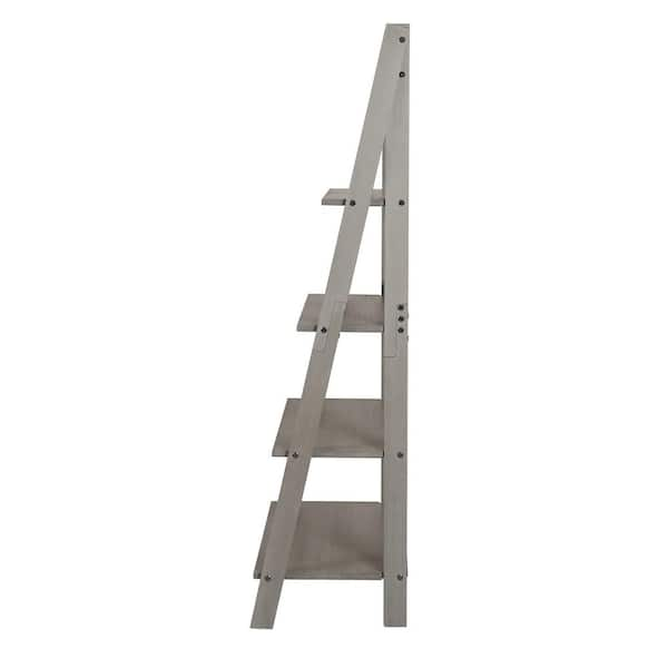 Gray deals ladder bookcase