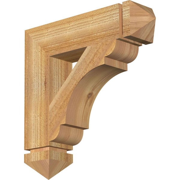 Ekena Millwork 4 in. x 18 in. x 18 in. Western Red Cedar Olympic Arts and Crafts Rough Sawn