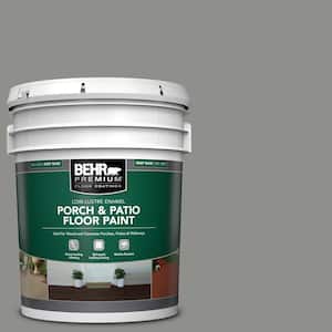5 gal. #PPU24-20 Letter Gray Low-Lustre Enamel Interior/Exterior Porch and Patio Floor Paint