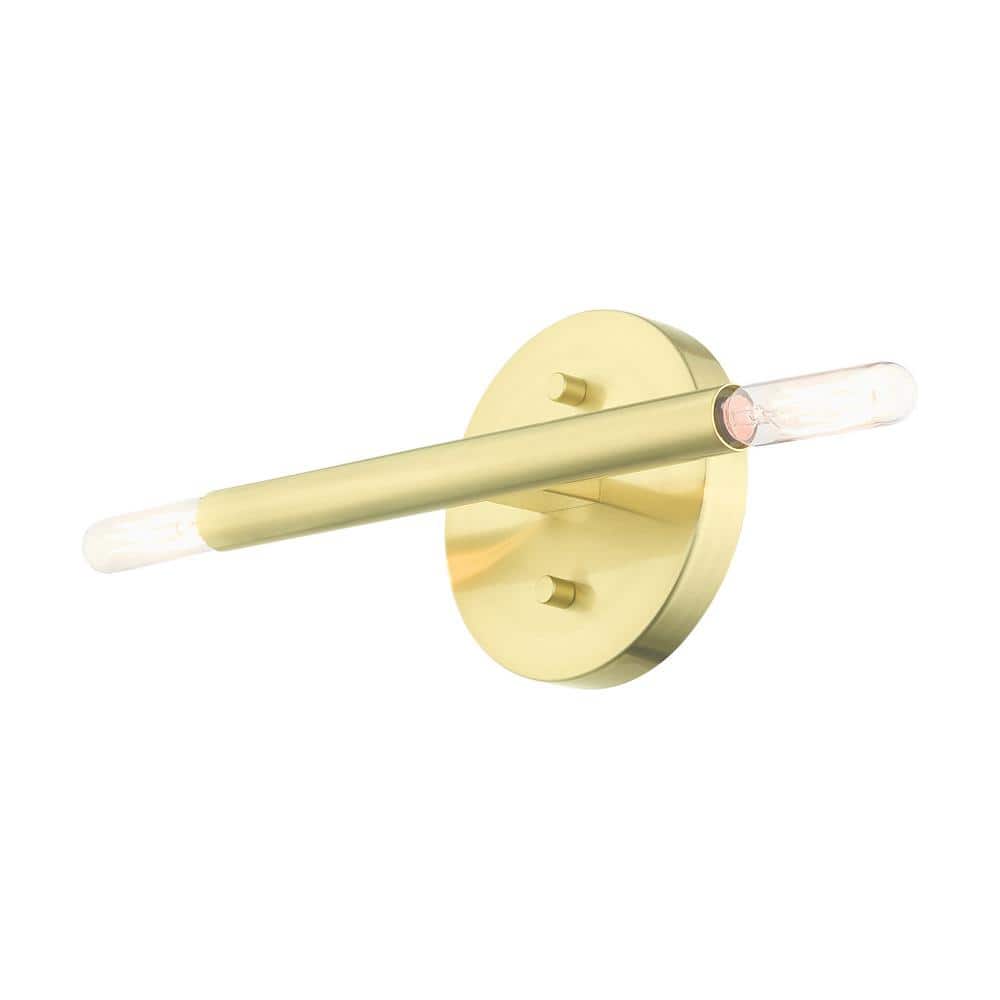Copenhagen Mid-Century Modern Brass and Bronze 2-Light Wall Sconce