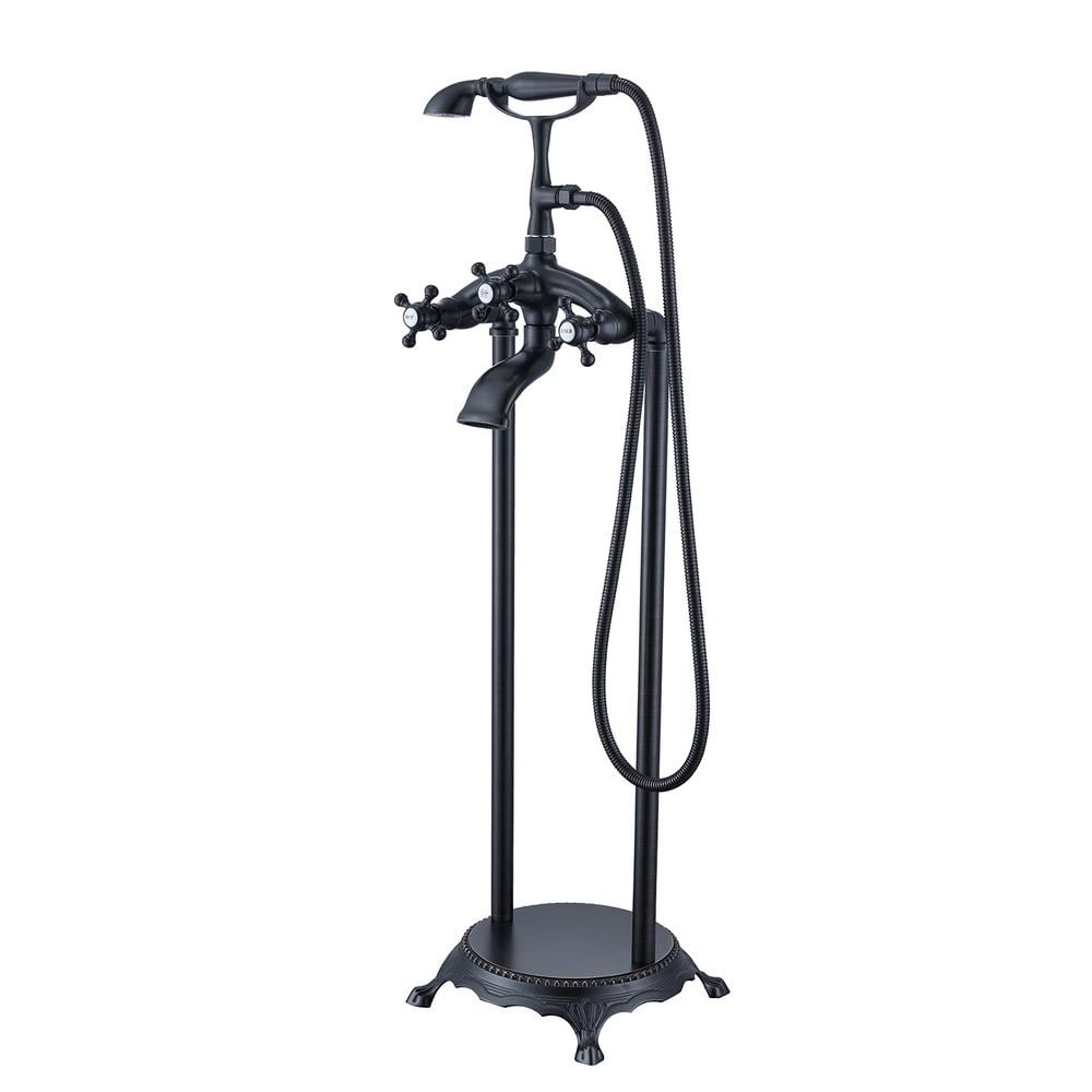 39-3/4 in. 2-Handle Freestanding Tub Faucet with Hand Held Shower Head in Oil Rubbed Bronze price history on PriceWatchPro